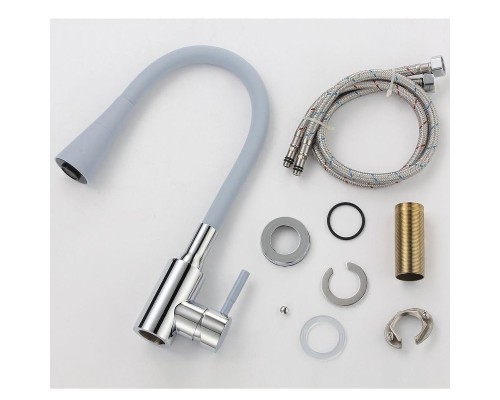 Смеситель для кухни Savol S-3002AM04 цвет Хром Серый