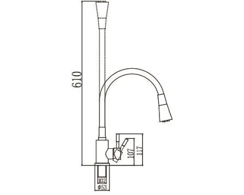 Смеситель для кухни Savol S-3002LM02 цвет Сатин Белый