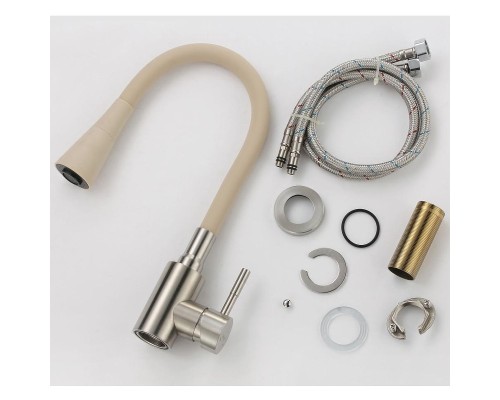 Смеситель для кухни Savol S-3002LM12 цвет Сатин Бежевый