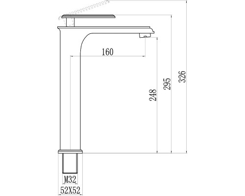 Смеситель для раковины Savol S-600101TG цвет Хром