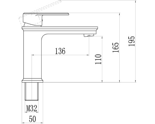 Смеситель для раковины Savol S-600301 цвет Хром