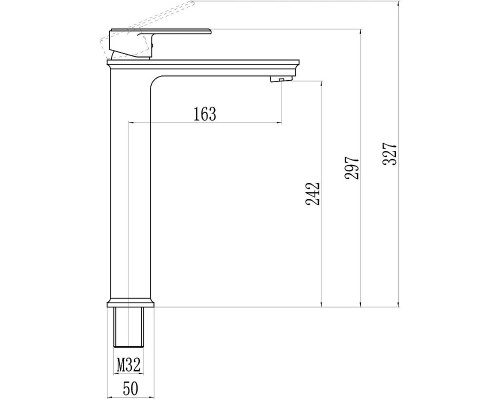 Смеситель для раковины Savol S-600301G цвет Хром