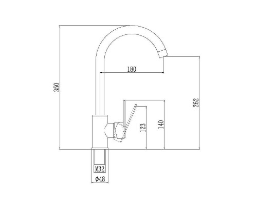 Смеситель для кухни Savol S-600306 цвет Хром