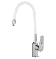 Смеситель для кухни Savol S-600606A цвет Хром Белый