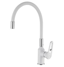 Смеситель для кухни Savol S-600606AW цвет Белый Хром