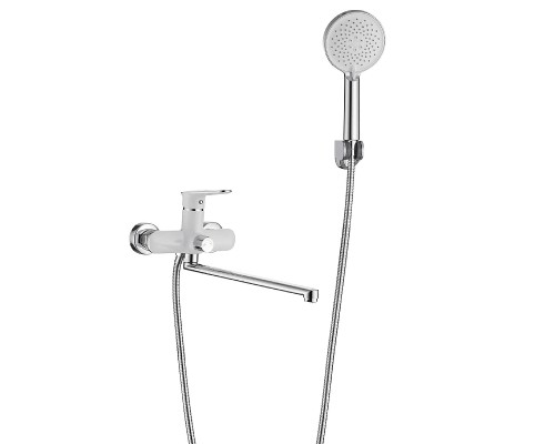 Смеситель для ванны Savol S-600609AW универсальный цвет Белый Хром