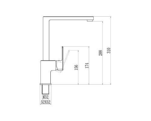 Смеситель для кухни Savol S-600706F цвет Хром