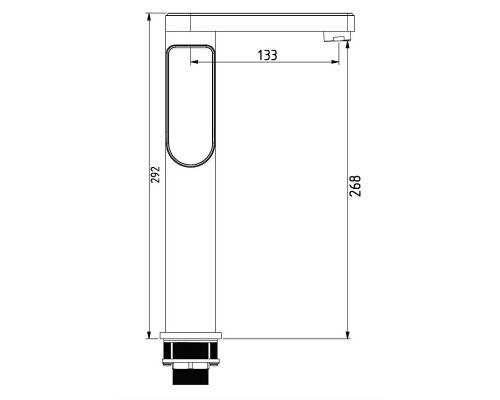 Смеситель для раковины Savol S-600716G цвет Хром