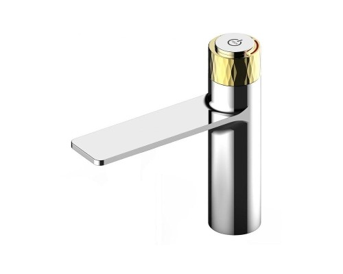 Смеситель для раковины Savol S-601810AB цвет Хром Золото