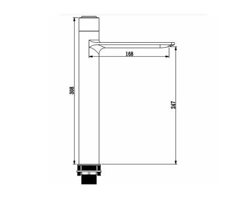 Смеситель для раковины Savol S-601810G цвет Хром