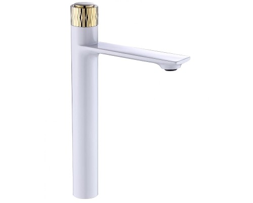 Смеситель для раковины Savol S-601810GWB цвет Белый Золото
