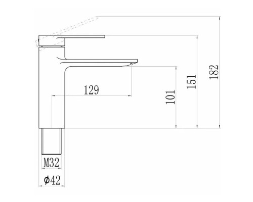 Смеситель для раковины Savol S-601811 цвет Хром
