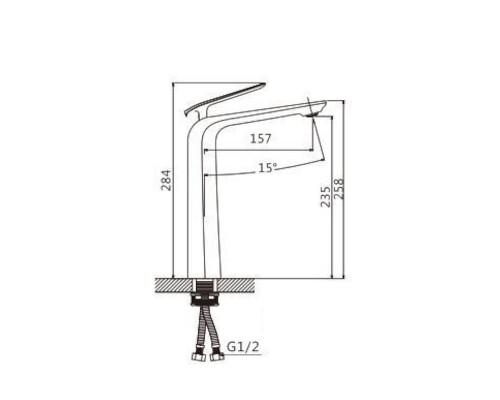 Смеситель для раковины Savol S-JD9111AW цвет Белый Хром