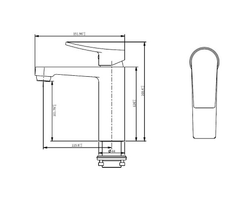 Смеситель для раковины Savol SK-H3201 цвет Хром