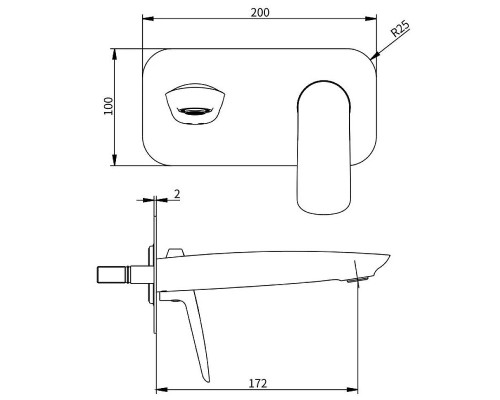 Смеситель для раковины Savol SK-H7207 цвет Хром