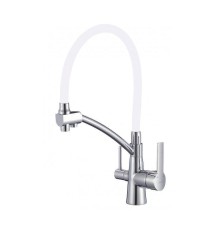 Смеситель для кухни Savol S-L1805-02 цвет Хром Белый