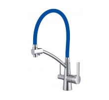 Смеситель для кухни Savol S-L1805-05 цвет Хром Синий