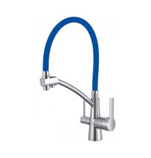 Смеситель для кухни Savol S-L1805-05 цвет Хром Синий