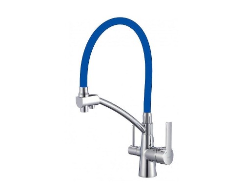 Смеситель для кухни Savol S-L1805-05 цвет Хром Синий