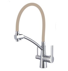 Смеситель для кухни Savol S-L1805-12 цвет Хром Бежевый