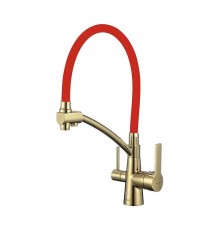 Смеситель для кухни Savol S-L1805B-03 цвет Золото Красный