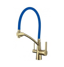 Смеситель для кухни Savol S-L1805B-05 цвет Золото Синий