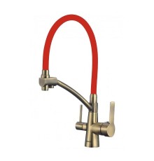 Смеситель для кухни Savol S-L1805C-03 цвет Бронза Красный