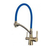 Смеситель для кухни Savol S-L1805C-05 цвет Бронза Синий