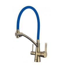 Смеситель для кухни Savol S-L1805C-05 цвет Бронза Синий
