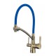 Смеситель для кухни Savol S-L1805C-05 цвет Бронза Синий