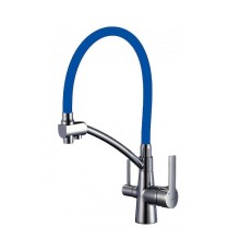 Смеситель для кухни Savol S-L1805L-05 цвет Сатин Синий