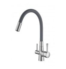 Смеситель для кухни Savol S-L1806-04 цвет Хром Серый