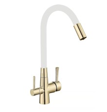 Смеситель для кухни Savol S-L1806B-02 цвет Золото Белый