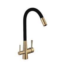 Смеситель для кухни Savol S-L1806C-01 цвет Бронза Черный