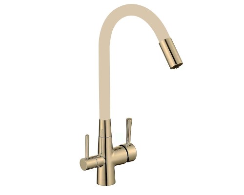 Смеситель для кухни Savol S-L1806C-12 цвет Бронза Бежевый