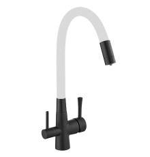 Смеситель для кухни Savol S-L1806H-02 цвет Черный Белый