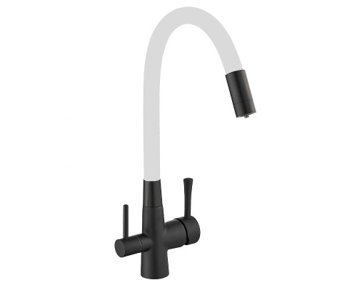 Смеситель для кухни Savol S-L1806H-02 цвет Черный Белый