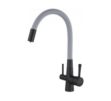 Смеситель для кухни Savol S-L1806H-04 цвет Черный Серый