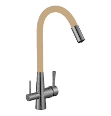Смеситель для кухни Savol S-L1806L-12 цвет Сатин Бежевый