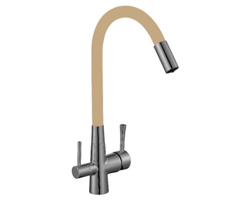 Смеситель для кухни Savol S-L1806L-12 цвет Сатин Бежевый