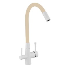 Смеситель для кухни Savol S-L1806W-12 цвет Белый Бежевый