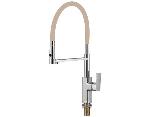 Смеситель для кухни Savol S-L1808-12 цвет Хром Бежевый