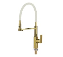 Смеситель для кухни Savol S-L1808C-02 цвет Бронза Белый