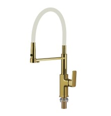 Смеситель для кухни Savol S-L1808C-02 цвет Бронза Белый