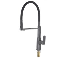 Смеситель для кухни Savol S-L1808Q-01 цвет Графит Черный