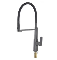 Смеситель для кухни Savol S-L1808Q-01 цвет Графит Черный