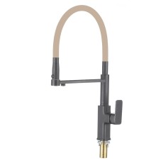 Смеситель для кухни Savol S-L1808Q-12 цвет Графит Бежевый