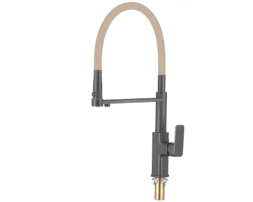 Смеситель для кухни Savol S-L1808Q-12 цвет Графит Бежевый