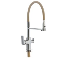 Смеситель для кухни Savol S-L1809-12 цвет Хром Бежевый