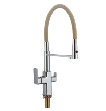 Смеситель для кухни Savol S-L1809-12 цвет Хром Бежевый